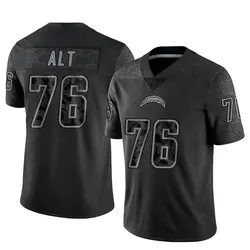 Men's Joe Alt Los Angeles Chargers Reflective Jersey - Black Limited