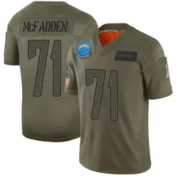 Men's Jordan McFadden Los Angeles Chargers 2019 Salute to Service Jersey - Camo Limited