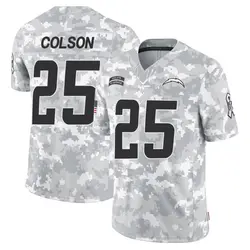 Men's Junior Colson Los Angeles Chargers 2024 Salute to Service Jersey - Arctic Camo Limited