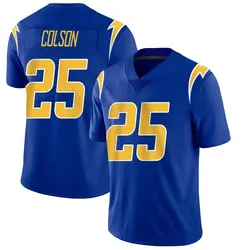 Men's Junior Colson Los Angeles Chargers 2nd Alternate Vapor Jersey - Royal Limited