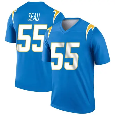 Men's Junior Seau Los Angeles Chargers Powder Jersey - Blue Legend