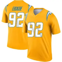 Men's Justin Eboigbe Los Angeles Chargers Inverted Jersey - Gold Legend