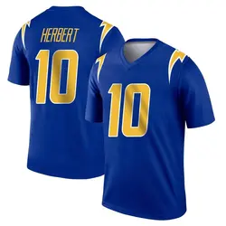 Men's Justin Herbert Los Angeles Chargers 2nd Alternate Jersey - Royal Legend