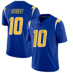 Men's Justin Herbert Los Angeles Chargers 2nd Alternate Vapor Jersey - Royal Limited