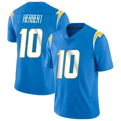 Men's Justin Herbert Los Angeles Chargers Powder Vapor Untouchable Alternate Jersey - Blue Limited