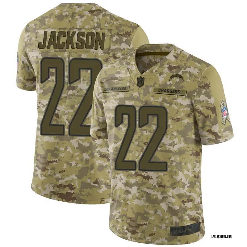 camo chargers jersey