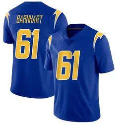 Men's Karsen Barnhart Los Angeles Chargers 2nd Alternate Vapor Jersey - Royal Limited