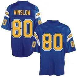 Men's Kellen Winslow Los Angeles Chargers Mitchell And Ness Electric Throwback Jersey - Blue Authentic