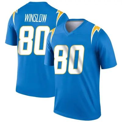 Men's Kellen Winslow Los Angeles Chargers Powder Jersey - Blue Legend