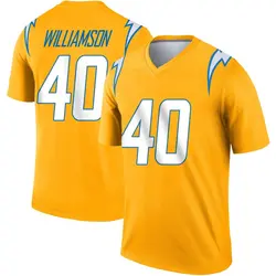 Men's Kendall Williamson Los Angeles Chargers Inverted Jersey - Gold Legend