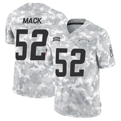 Men's Khalil Mack Los Angeles Chargers 2024 Salute to Service Jersey - Arctic Camo Limited