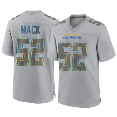 Men's Khalil Mack Los Angeles Chargers Atmosphere Fashion Jersey - Gray Game