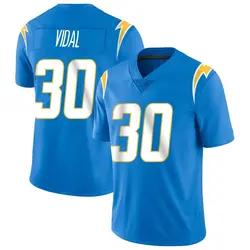 Men's Kimani Vidal Los Angeles Chargers Powder Vapor Untouchable Alternate Jersey - Blue Limited