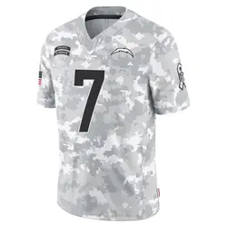 Men's Kristian Fulton Los Angeles Chargers 2024 Salute to Service Jersey - Arctic Camo Limited