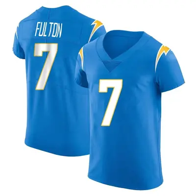 Men's Kristian Fulton Los Angeles Chargers Alternate Vapor Untouchable Jersey - Blue Elite