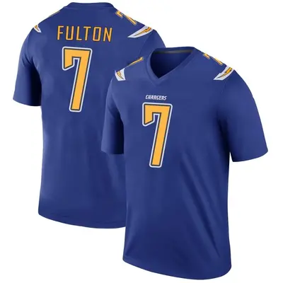 Men's Kristian Fulton Los Angeles Chargers Color Rush Jersey - Royal Legend