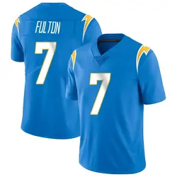 Men's Kristian Fulton Los Angeles Chargers Powder Vapor Untouchable Alternate Jersey - Blue Limited