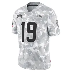 Men's Lance Alworth Los Angeles Chargers 2024 Salute to Service Jersey - Arctic Camo Limited