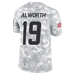 Men's Lance Alworth Los Angeles Chargers 2024 Salute to Service Jersey - Arctic Camo Limited