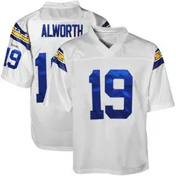 Men's Lance Alworth Los Angeles Chargers Mitchell And Ness 1984 Throwback Jersey - White Authentic