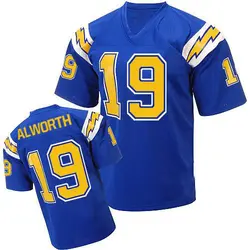 Men's Lance Alworth Los Angeles Chargers Mitchell And Ness Electric 1984 Throwback Jersey - Blue Authentic