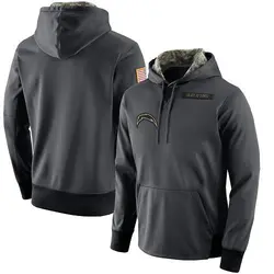 Men's Los Angeles Chargers Salute to Service Player Performance Hoodie - Anthracite