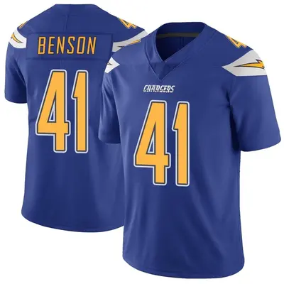 Men's Luke Benson Los Angeles Chargers Color Rush Vapor Untouchable Jersey - Royal Limited