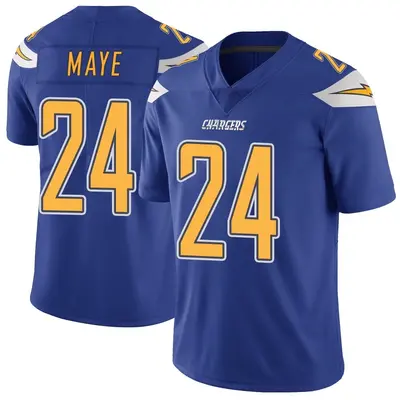 Men's Marcus Maye Los Angeles Chargers Color Rush Vapor Untouchable Jersey - Royal Limited