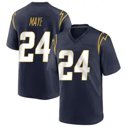 Men's Marcus Maye Los Angeles Chargers Team Color Jersey - Navy Game