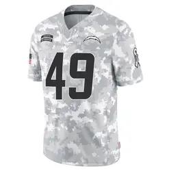 Men's Mike Estes Los Angeles Chargers 2024 Salute to Service Jersey - Arctic Camo Limited