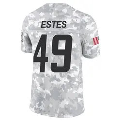 Men's Mike Estes Los Angeles Chargers 2024 Salute to Service Jersey - Arctic Camo Limited