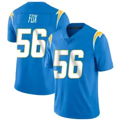 Men's Morgan Fox Los Angeles Chargers Powder Vapor Untouchable Alternate Jersey - Blue Limited