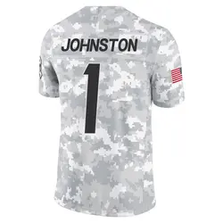 Men's Quentin Johnston Los Angeles Chargers 2024 Salute to Service Jersey - Arctic Camo Limited