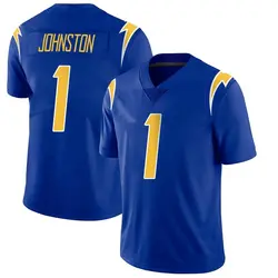 Men's Quentin Johnston Los Angeles Chargers 2nd Alternate Vapor Jersey - Royal Limited