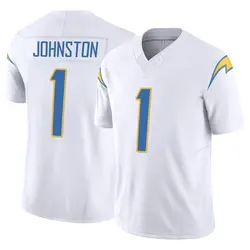 Men's Quentin Johnston Los Angeles Chargers Vapor F.U.S.E. Jersey - White Limited