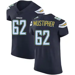 Men's Sam Mustipher Los Angeles Chargers Team Color Vapor Untouchable Jersey - Navy Blue Elite