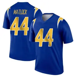 Men's Scott Matlock Los Angeles Chargers 2nd Alternate Jersey - Royal Legend