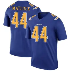 Men's Scott Matlock Los Angeles Chargers Color Rush Jersey - Royal Legend