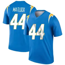 Men's Scott Matlock Los Angeles Chargers Powder Jersey - Blue Legend