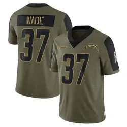 Men's Shaun Wade Los Angeles Chargers 2021 Salute To Service Jersey - Olive Limited