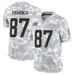 Men's Simi Fehoko Los Angeles Chargers 2024 Salute to Service Jersey - Arctic Camo Limited