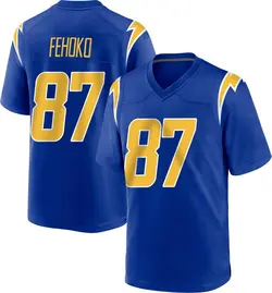 Men's Simi Fehoko Los Angeles Chargers 2nd Alternate Jersey - Royal Game