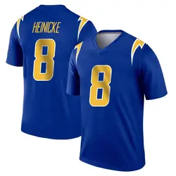 Men's Taylor Heinicke Los Angeles Chargers 2nd Alternate Jersey - Royal Legend