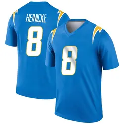 Men's Taylor Heinicke Los Angeles Chargers Powder Jersey - Blue Legend