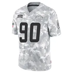 Men's Teair Tart Los Angeles Chargers 2024 Salute to Service Jersey - Arctic Camo Limited