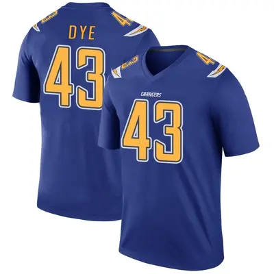 Men's Troy Dye Los Angeles Chargers Color Rush Jersey - Royal Legend