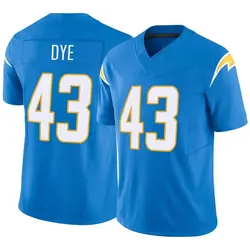 Men's Troy Dye Los Angeles Chargers Powder Vapor F.U.S.E. Jersey - Blue Limited