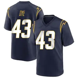 Men's Troy Dye Los Angeles Chargers Team Color Jersey - Navy Game