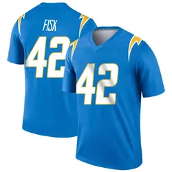 Men's Tucker Fisk Los Angeles Chargers Powder Jersey - Blue Legend