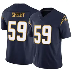 Men's Ty Shelby Los Angeles Chargers Vapor F.U.S.E. Jersey - Navy Limited